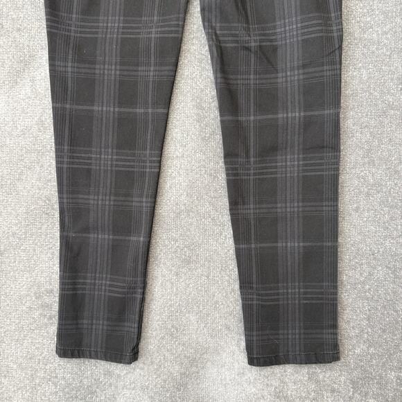 Democracy Pants Womens 4 Black Gray Plaid Ankle Skinny Stretch Modern Ab Tech - Picture 11 of 11